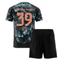 Echipament fotbal Bayern Munich Mathys Tel #39 Tricou Deplasare 2024-25 pentru copii maneca scurta (+ Pantaloni scurti)